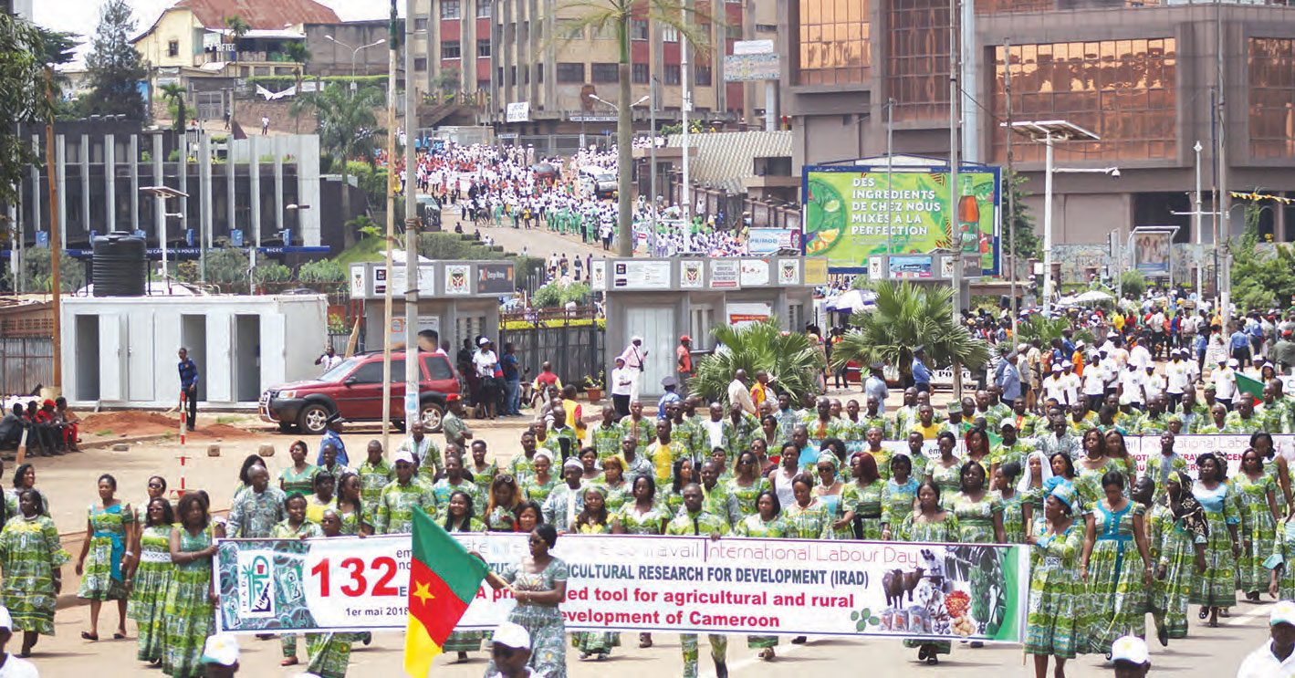 1er mai 2018: la force de travail du Cameroun étalée