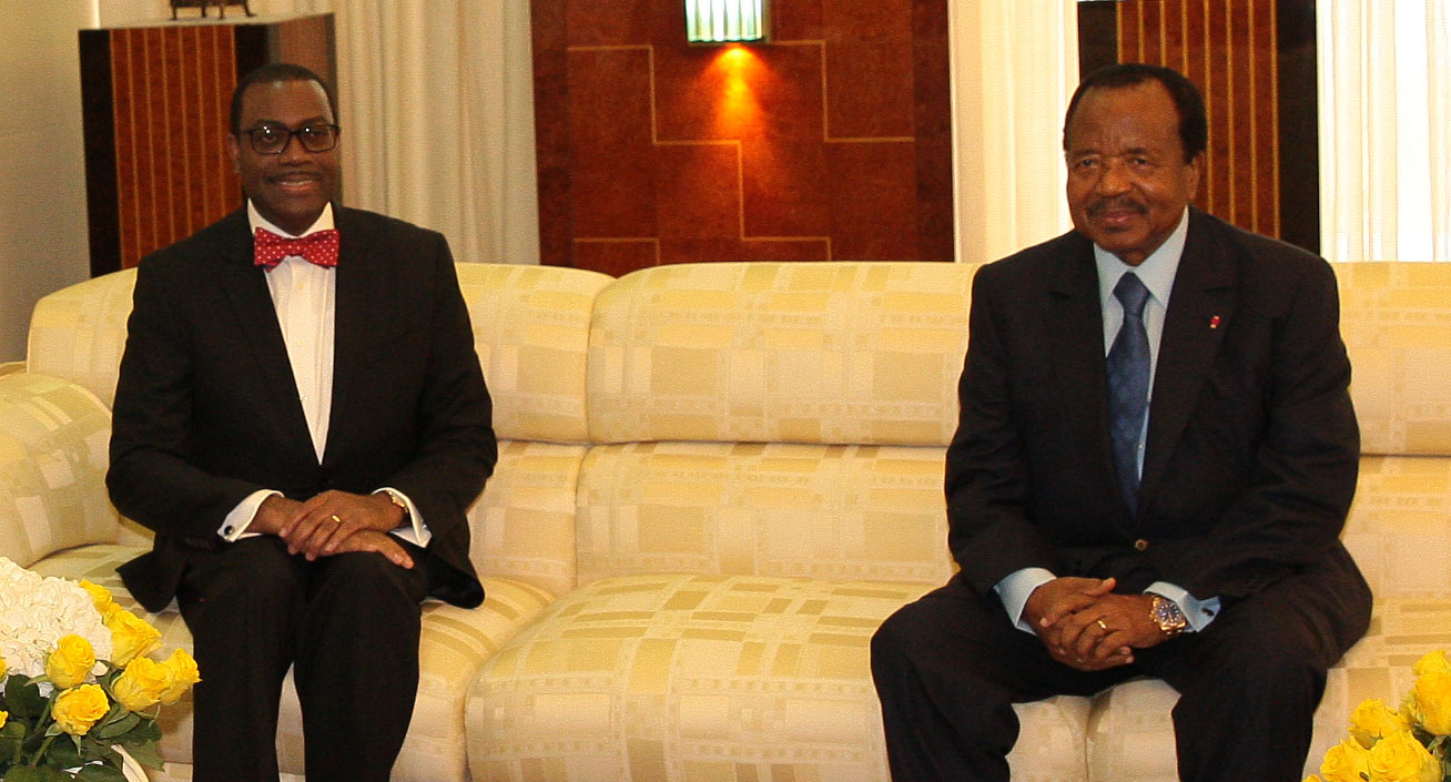 Cameroun :  Hommage du Président de la BAD au Chef de l’Etat Paul Biya