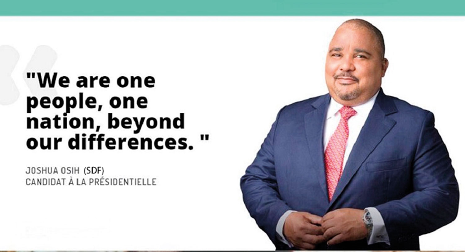 SDF : Joshua Osih se lance dans le Littoral