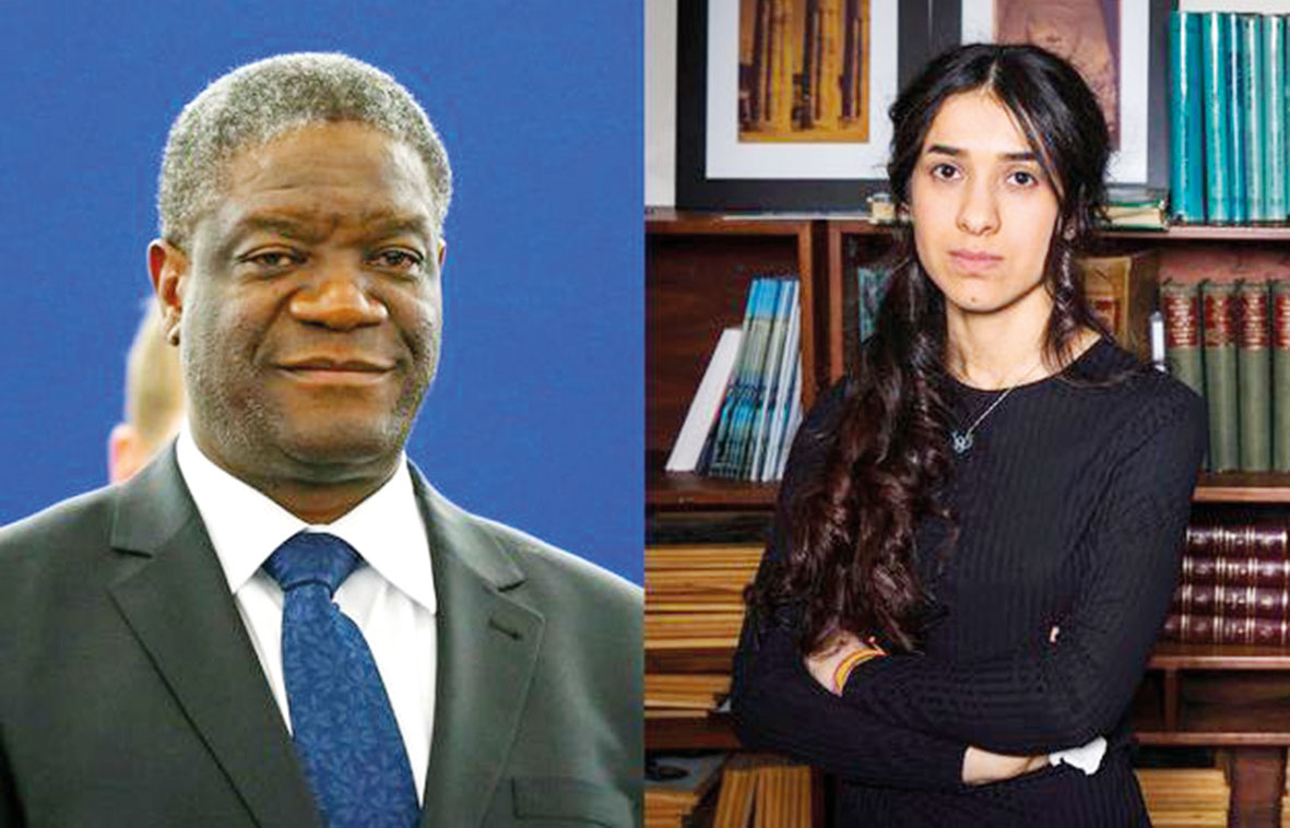 Prix Nobel de la paix 2018 : Nadia Murad et Denis Mukwege  lauréats