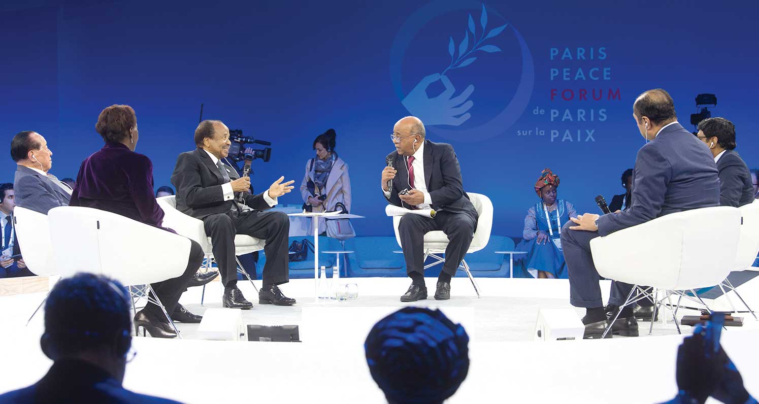 2e Forum de Paris sur la Paix : Paul Biya prend la parole