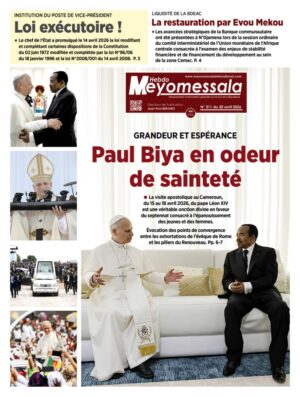 Meyomessala Hebdo du 20 Avril 2026