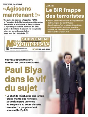 Meyomessala Hebdo Supplément du 29 Avril 2026