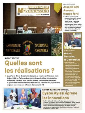 Meyomessala Hebdo Supplément du 15 Juin 2026