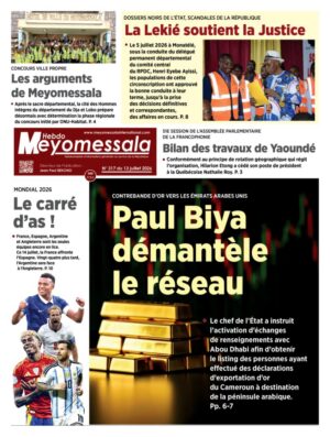 Meyomessala Hebdo du 13 Juillet 2026