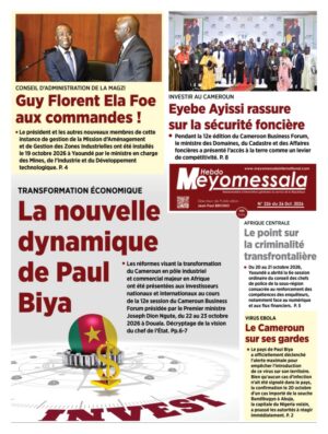 Meyomessala Hebdo du 26 Octobre 2026